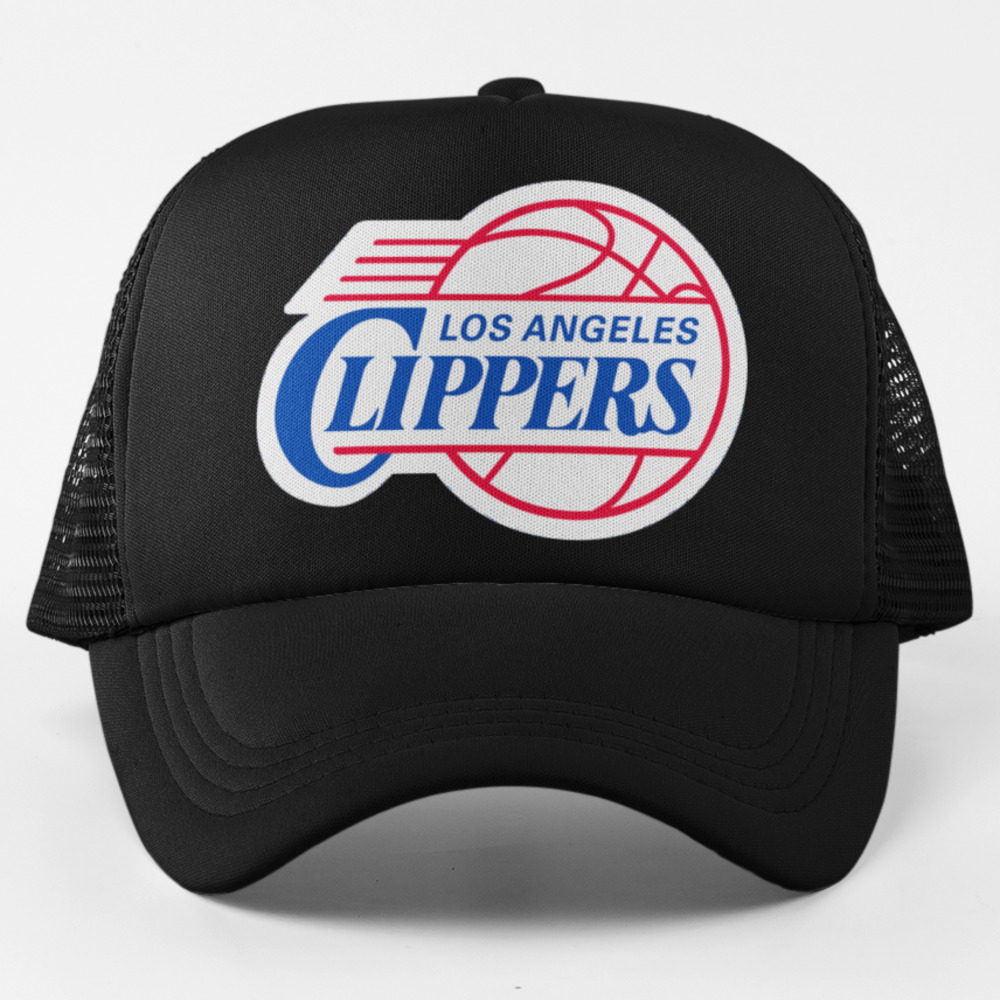 NEW Los Angeles Clippers 2010 Ball Foam Trucker Mesh Snapback Hat BLACK